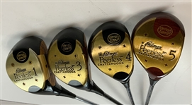 A Set of Four Palmer Peerless Chattanooga Densi-tized Wood Golf Clubs