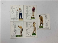 1939 John Player and Sons Golf Cigarette Cards Complete Set of 25