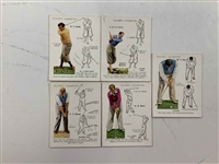 1939 John Player and Sons Golf Cigarette Cards Complete Set of 25