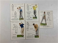 1939 John Player and Sons Golf Cigarette Cards Complete Set of 25