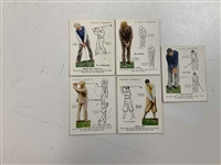 1939 John Player and Sons Golf Cigarette Cards Complete Set of 25