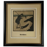 After William Nicholson, October Golf Framed Print