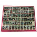 Multi Signed 1982 Donruss PGA Tour Golf Trading Card Uncut Sheet JSA ALOA