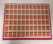 Multi Signed 1982 Donruss PGA Tour Golf Trading Card Uncut Sheet JSA ALOA