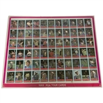 1983 Miller Press PGA Tour Uncut Card Sheet - Payne Stewart Rookie