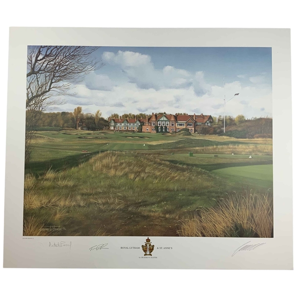 Tom Lehman Signed Graeme W. Baxter (Scottish, b. 1958), Royal Lytham & St. Annes, Artists Proof Print JSA ALOA