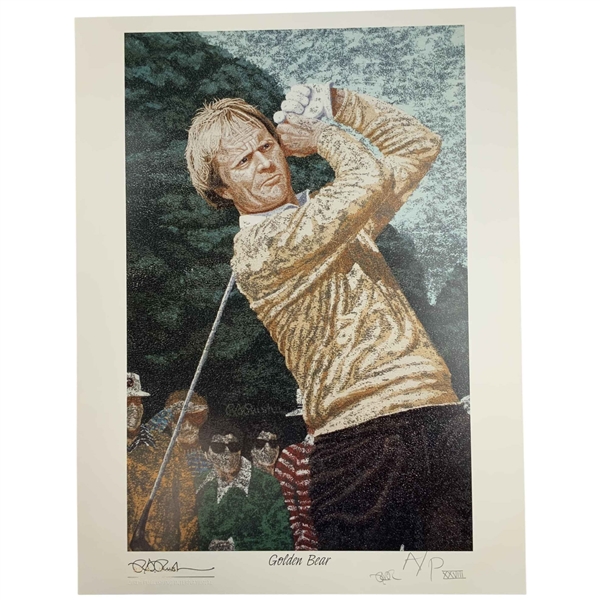 Artist Rick Rush Signed Proof Print Golden Bear Jack Nicklaus