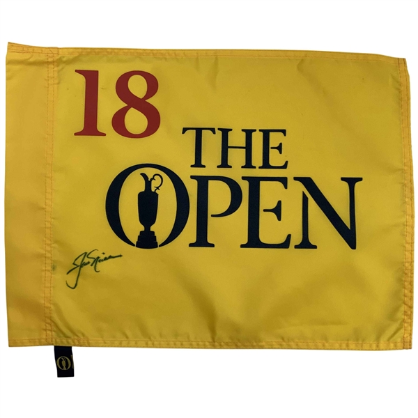 Jack Nicklaus Signed The Open Championship Flag JSA ALOA