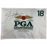 Jimmy Walker Signed 2016 PGA Championship at Baltusrol Flag JSA ALOA