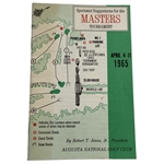1965 Masters Tournament Spectator Guide - Jack Nicklaus Winner