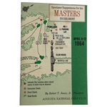 1964 Masters Tournament Spectator Guide - Arnold Palmer Winner