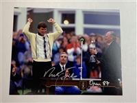 Faldo, Els & Jacklin Signed Claret Jug Photos JSA ALOA