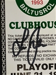 A Collection of Lee Janzen Signed Clubhouse Passes and Ticket Folder from the 1993 U.S. Open Championship at Baltusrol JSA ALOA