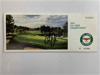 A Collection of Lee Janzen Signed Clubhouse Passes and Ticket Folder from the 1993 U.S. Open Championship at Baltusrol JSA ALOA