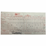 Rocco Mediate Signed Used 1996 Las Vegas Invit. Pro-Am Official Scorecard - Tiger Woods 1st Win