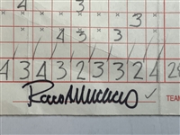 Rocco Mediate Signed Used 1996 Las Vegas Invit. Pro-Am Official Scorecard - Tiger Woods 1st Win