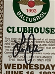 A Collection of Four Lee Janzen Signed 1993 U.S. Open Clubhouse Admission Badges and Ticket Envelope JSA ALOA