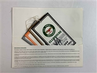 A Collection of Four Lee Janzen Signed 1993 U.S. Open Clubhouse Admission Badges and Ticket Envelope JSA ALOA
