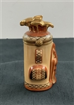 A.L. Limoges France Hand-Painted Porcelain Golf Bag Trinket Box