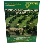 1984 U.S. Open Championship Winged Foot Golf Club Promotional Easel Back Counter Display Sign Sponsored by Chase