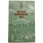 1961 Open Championship at Royal Birkdale Program - Arnold Palmer Winner