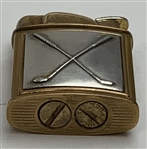 Group of Three Golf Themed Lighters w/ Original Box for Golf Bag Example