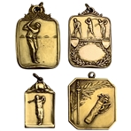 Group of 4 Gold Filled Golf Medals