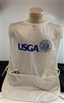 Champion Edoardo Molinari Signed Tournament Used 2005 US Amateur at Merion Caddie Bib w/ Badge & Yardage Guide From Caddie JSA ALOA