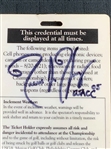 Champion Edoardo Molinari Signed Tournament Used 2005 US Amateur at Merion Caddie Bib w/ Badge & Yardage Guide From Caddie JSA ALOA