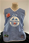 2006 Bank of America Colonial Tournament-Used Caddy Bib, ID & Yardage Book for Edoardo Molinari