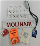2006 Bank of America Colonial Tournament-Used Caddy Bib, ID & Yardage Book for Edoardo Molinari