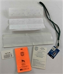 2006 Bank of America Colonial Tournament-Used Caddy Bib, ID & Yardage Book for Edoardo Molinari
