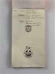 2006 Bank of America Colonial Tournament-Used Caddy Bib, ID & Yardage Book for Edoardo Molinari