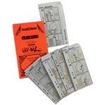 Edoardo Molinari Signed 2006 US Open at Winged Foot Used Yardage Book w/ Pin Placement Sheets JSA ALOA