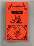 Edoardo Molinari Signed 2006 US Open at Winged Foot Used Yardage Book w/ Pin Placement Sheets JSA ALOA