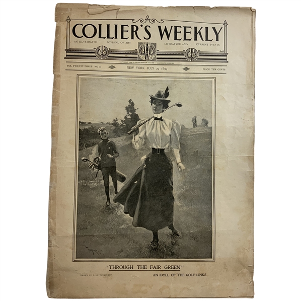 1899 Colliers Weekly. Vol. XXIII, No. 17. New York: Peter Fenelon Collier, July 29
