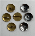 Hardelot Country Club Sterling Silver and Gilt Blazer Buttons & Enamel Badge by Vaughton & Sons