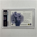 Jack Nicklaus Signed 2002 Upper Deck SP Game Used Scorecard Signatures Card PSA 9 Auto 7 - Just 66 Made!