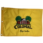 Byron Nelson Signed Colonial Country Club Yellow Golf Pin Flag JSA ALOA