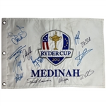 2012 Ryder Cup Medinah Multi-Signed Golf Flag JSA ALOA