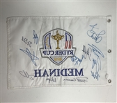 2012 Ryder Cup Medinah Multi-Signed Golf Flag JSA ALOA