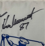 Tom Watson & (19) Champs Signed Bank of America Colonial 60th Anniversary Golf Pin Flag w/ Dates JSA ALOA