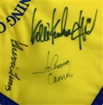 Annika, Lopez & 13 Others Signed LPGA Corning Classic 25th Anniversary Golf Pin Flag JSA ALOA
