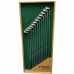 PING i3 Blade Iron Set in Dan Kubica Custom Wooden Presentation w/ Prototype Cavity Inserts Used in Production From Engineer That Produced Them 