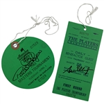 Bernhard Langer Signed 1983 Masters Ticket w/ Steve Elkington Signed 1991 Players Ticket JSA ALOA