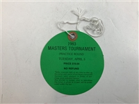 Bernhard Langer Signed 1983 Masters Ticket w/ Steve Elkington Signed 1991 Players Ticket JSA ALOA