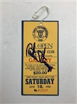 Nelson, Pate & Strange Signed 1976, 83 & 88 US Open Tickets JSA ALOA