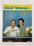 Dave Stockton Signed 1970 Golf World Magazine & 1991 Ryder Cup Patron Badge JSA ALOA