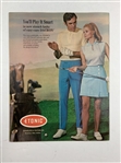 Dave Stockton Signed 1970 Golf World Magazine & 1991 Ryder Cup Patron Badge JSA ALOA
