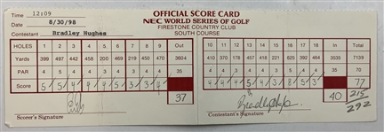Mize, Baker Finch, Floyd & Seven Others Signed World Series & Energizer Senior Official Scorecards